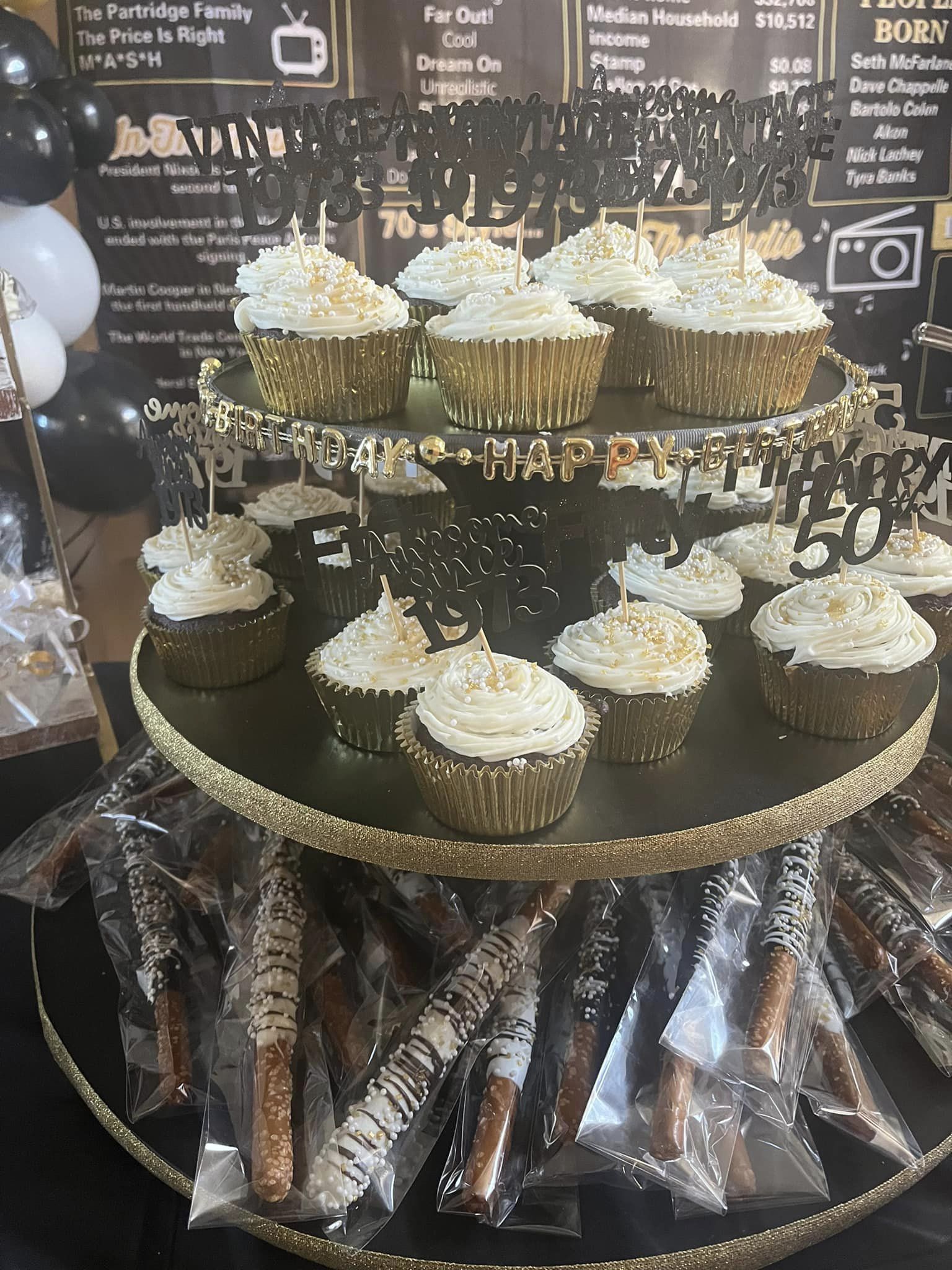 cupcakes for a 50th birthday party